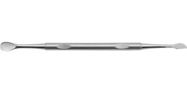 STAINLESS STEEL CUTICLE PUSHER, DOUBLE USE CM 14