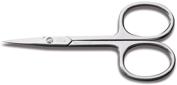 NICKEL-PLATED CUTICLE SCISSORS WITH STRAIGHT TIPS