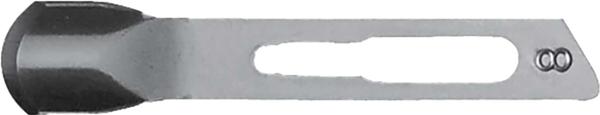 50 DISPOSABLE STAINLESS STEEL GOUGES NO. 8 - 725408