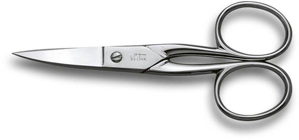 582040 - NICKEL-PLATED NAIL SCISSORS WITH CURVED TIPS