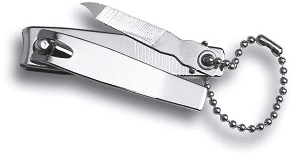 NAIL CLIPPER WITH FILE AND CHAIN - 18107