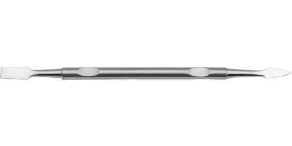 STAINLESS STEEL CUTICLE PUSHER, DOUBLE USE CM 14